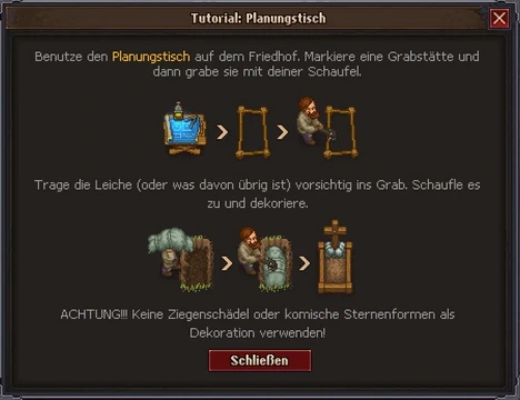 InGame-Screenshot "Planungstisch Friedhof"