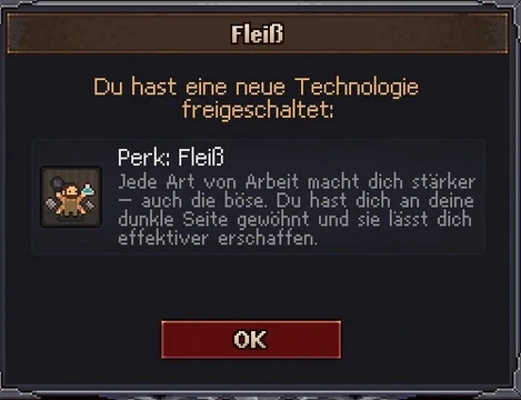 Perf "Fleiß", Graveyard Keeper, InGame-Screenshot by Andre Schäfer (ASRvw)